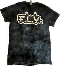 Load image into Gallery viewer, FLY TYE DYE T-SHIRT BLACK/WHITE
